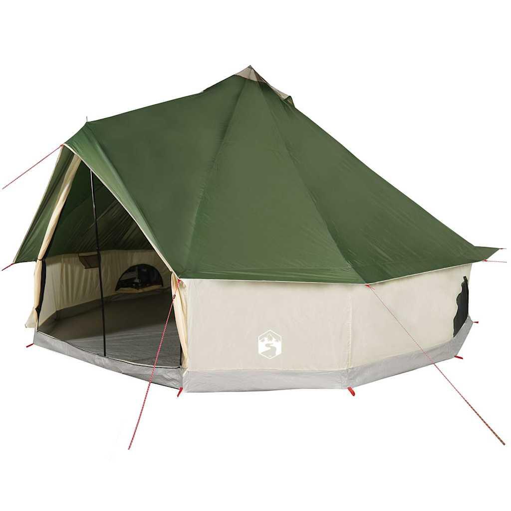 Vidaxl Tente Tipi imperméable pour 10 personnes en vert 2/7