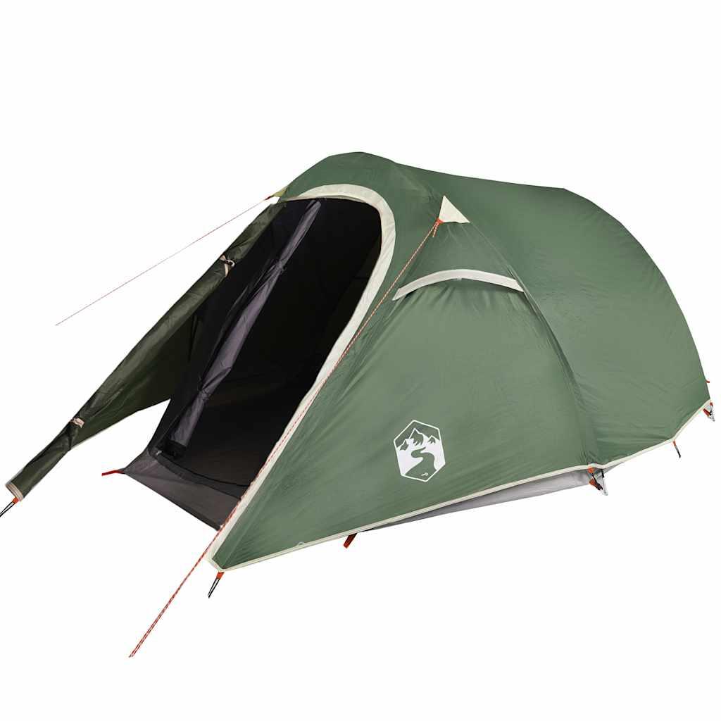 Tente tunnel VidaXL 3 personnes imperméable verte 2/7