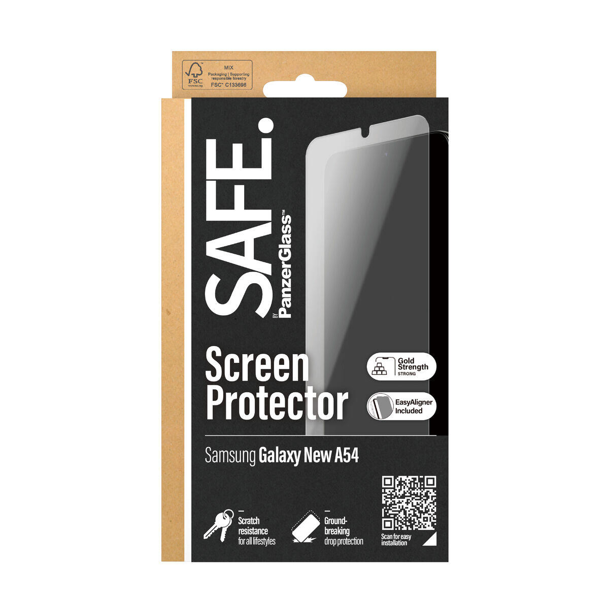 Protector de Pantalla para Móvil Panzer Glass SAFE95687 Transparente 3/4