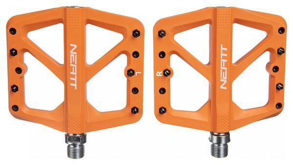 NEATT Coppia di pedali piatti Neatt Composite 5 pin arancioni