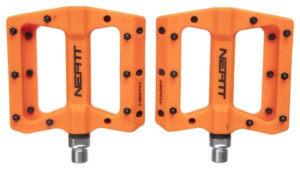 NEATT Coppia di Pedali Flat Neatt Composite 8 Pin Arancio