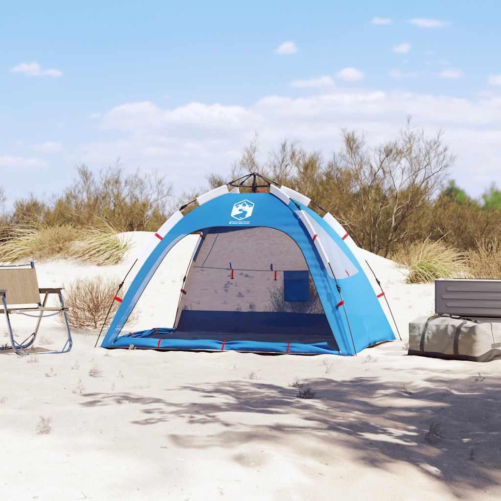 VidaXL strandtent voor 2 personen, waterdicht, snelontgrendeling, azuur 3/7