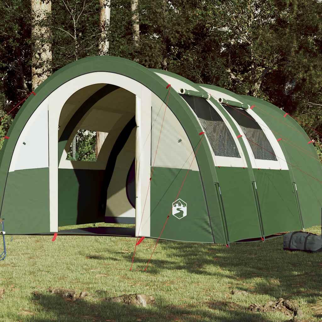 VIDAXL Tienda de túnel Vidaxl para 4 personas - Impermeable Verde