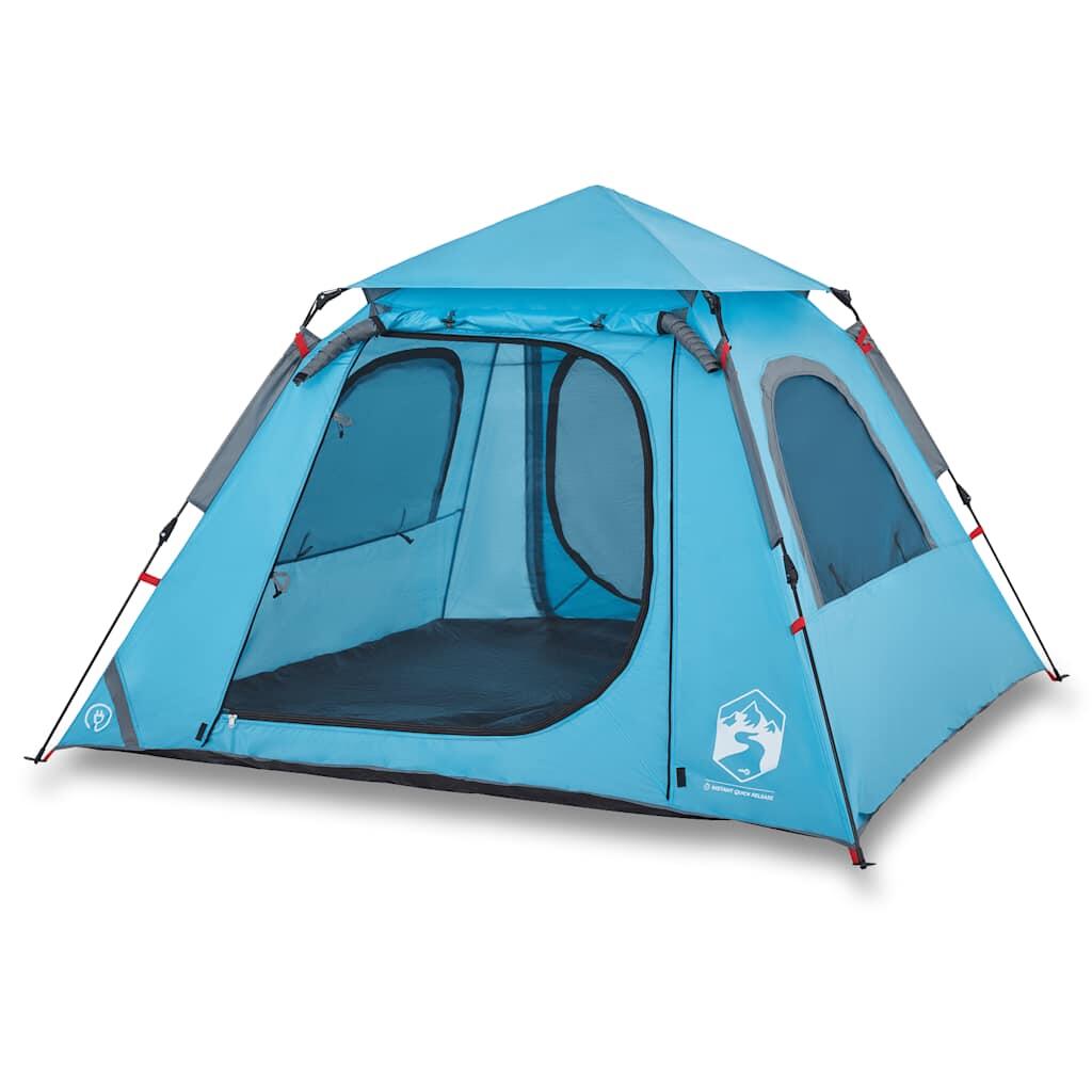 VidaXL 4-Personen Kopelezelt mit Schnellaufbau Blau 2/7