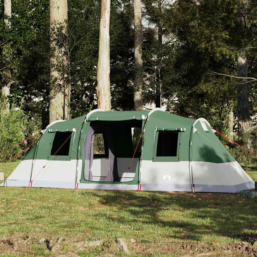 Vidaxl 6-Person Family Tunnel Tent Waterproof Green