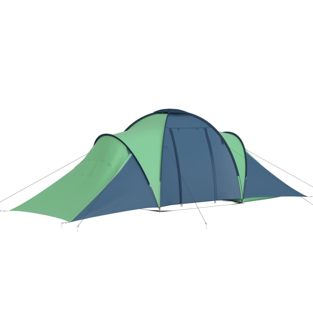 Tente Vidaxl 6 Personnes en Bleu et Vert pour vos Séjours en Camping 3/7