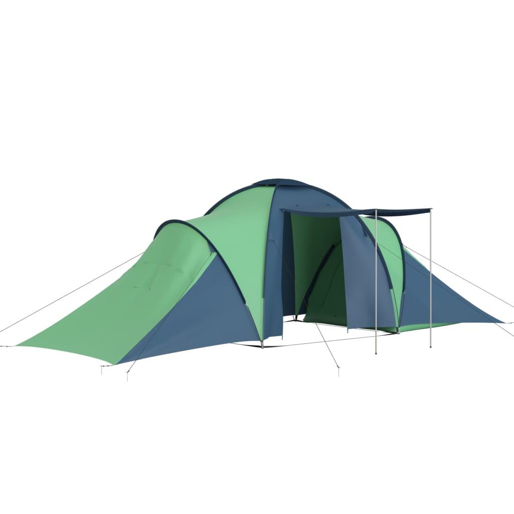 Tente Vidaxl 6 Personnes en Bleu et Vert pour vos Séjours en Camping 2/7