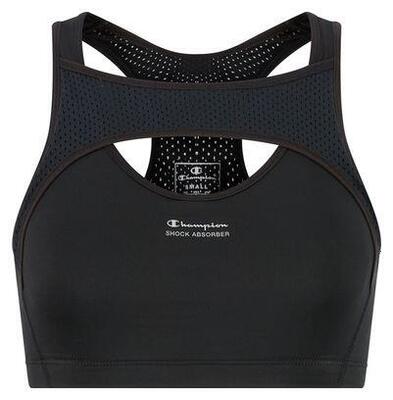 Shock Absorber x Champion Crop Top Evo Sport-BH, Schwarz