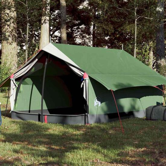 Tente de camping vidaxl imperméable verte légère