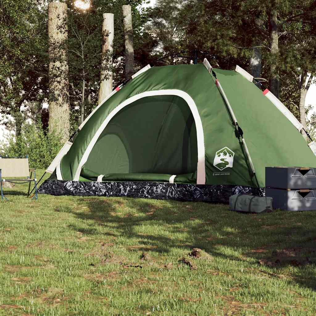 Tenda VidaXL 5-6 persone a sgancio rapido verde 3/7