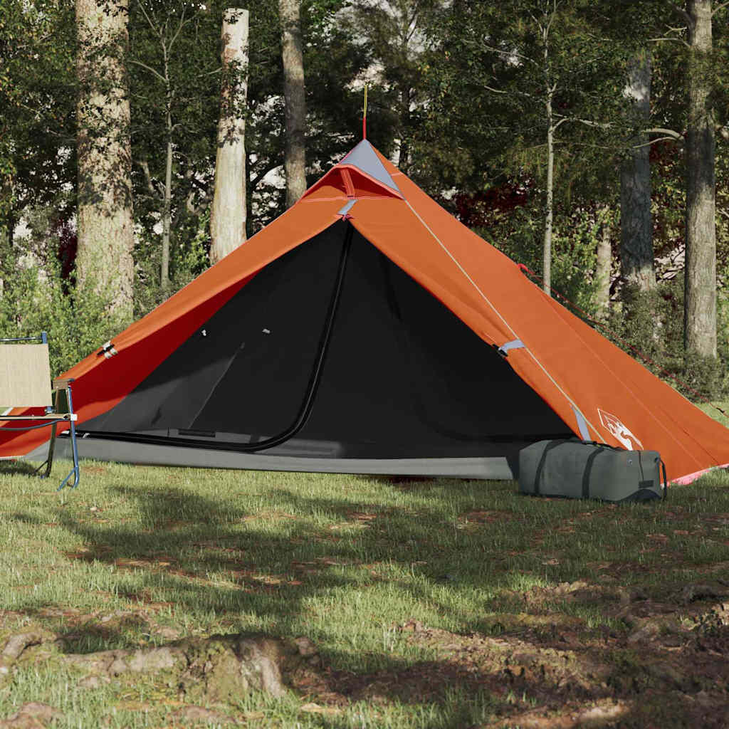 VidaXL hängendes Tipi-Zelt für 1 Person wasserdicht orange 3/7