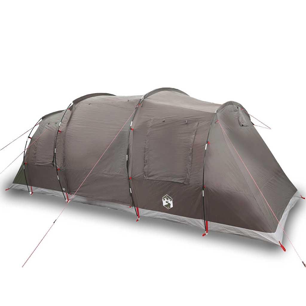 Tienda de túnel Vidaxl para 6 personas - Impermeable y marrón 2/7