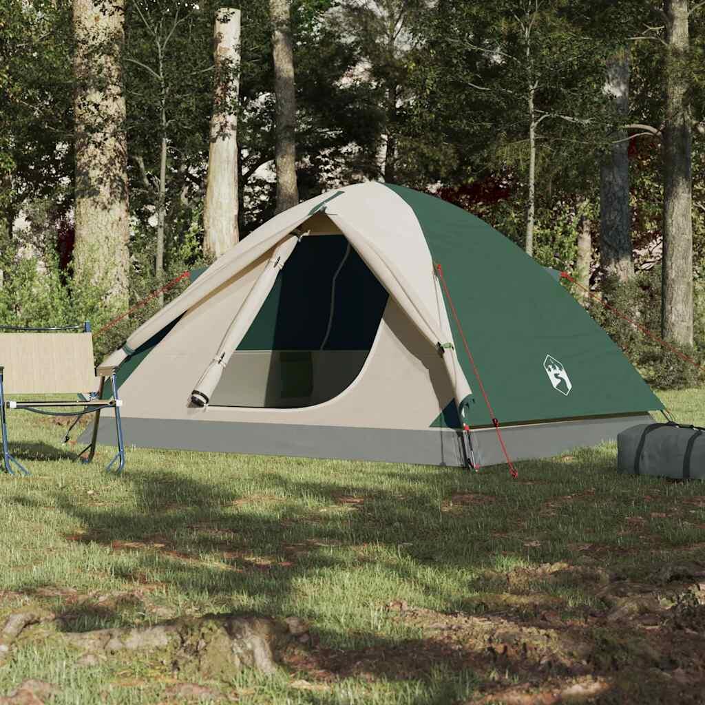 Tente dôme vidaXL pour 6 personnes vert imperméable 3/7