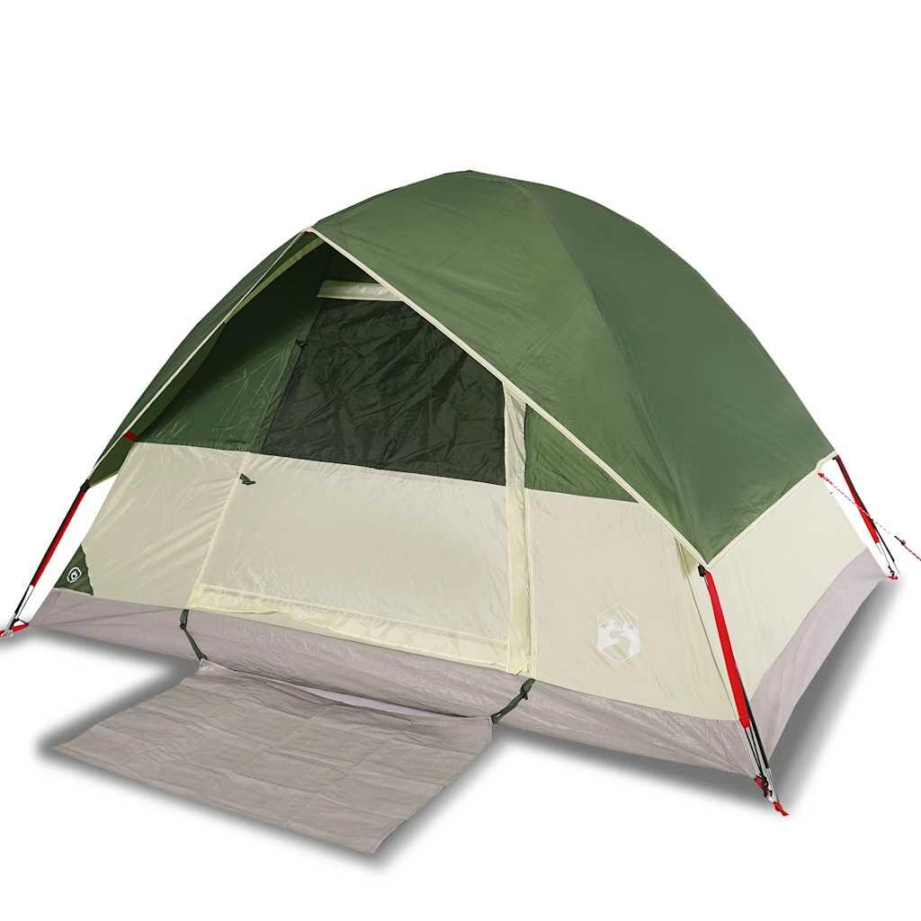 Vidaxl Tente Dôme 4 Personnes - Étanche Verte 2/7
