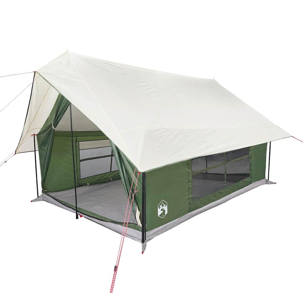 VidaXL 5-Personen wasserdichtes Campingzelt grün 3/7
