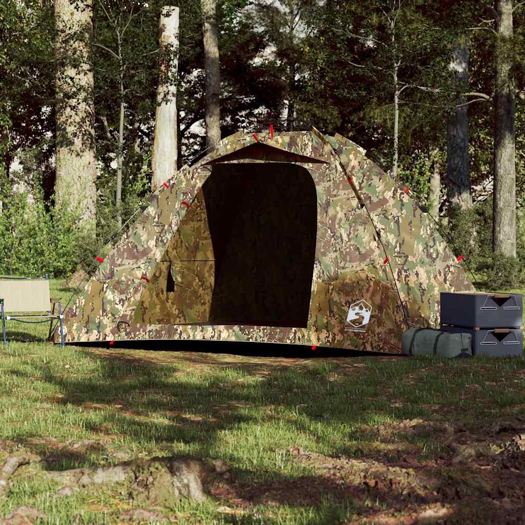 VidaXL vistent camouflage 4 personen snelle ontgrendeling 3/7