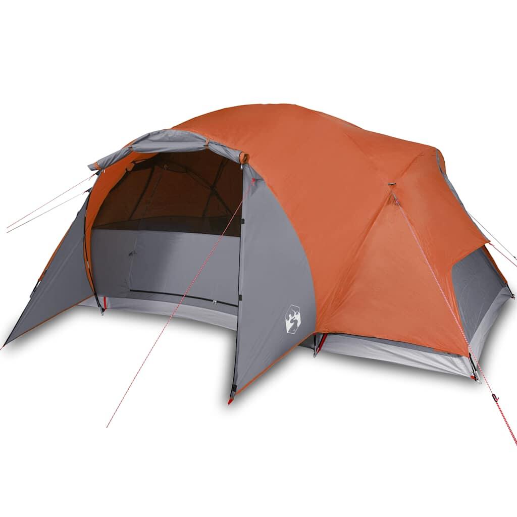 Vidaxl Tente Familiale Crossvent 8 Personnes Imperméable en Orange 2/7