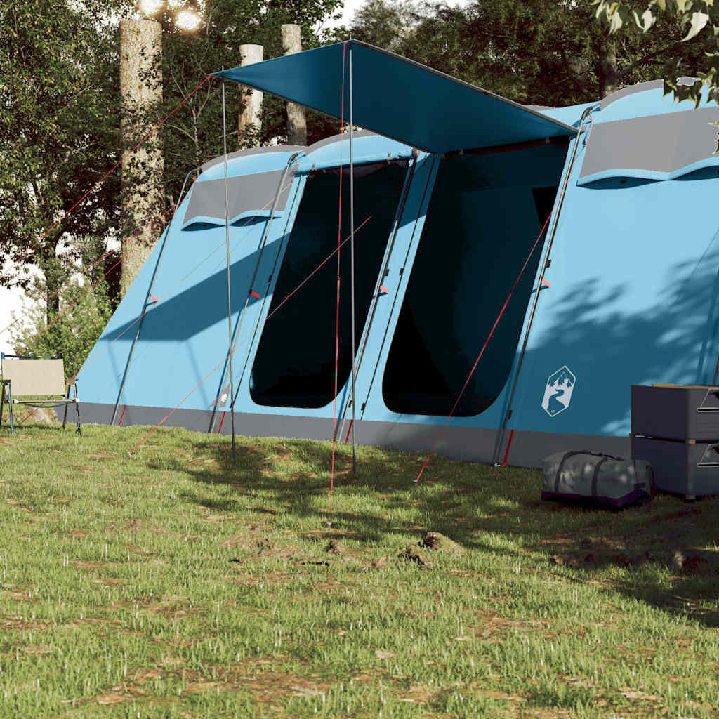 Tente familiale VidaXL tunnel bleue 10 personnes 3/7