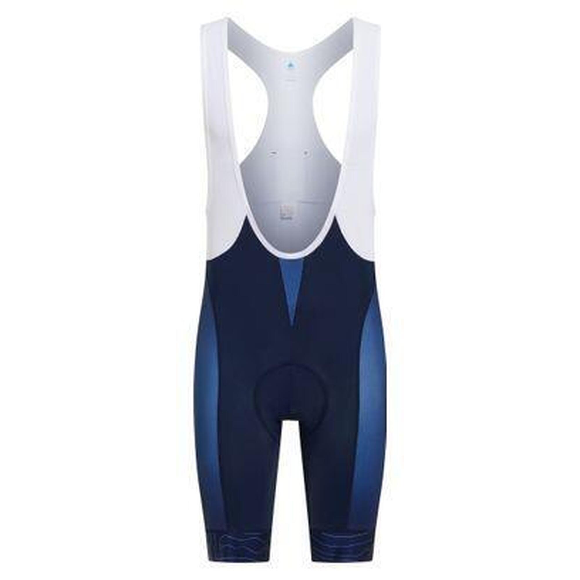 Cuissard Court à Bretelles Odlo Performance France - Bleu/Blanc