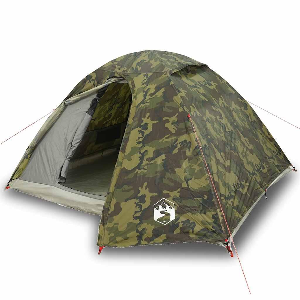 Tenda a cupola VidaXL 3 posti impermeabile camouflage 2/7