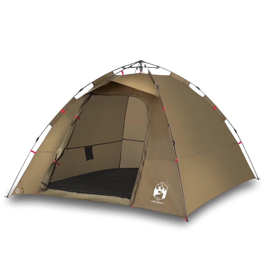 Tente VidaXL 4 Personnes à Libération Rapide - Vert Olive 2/7
