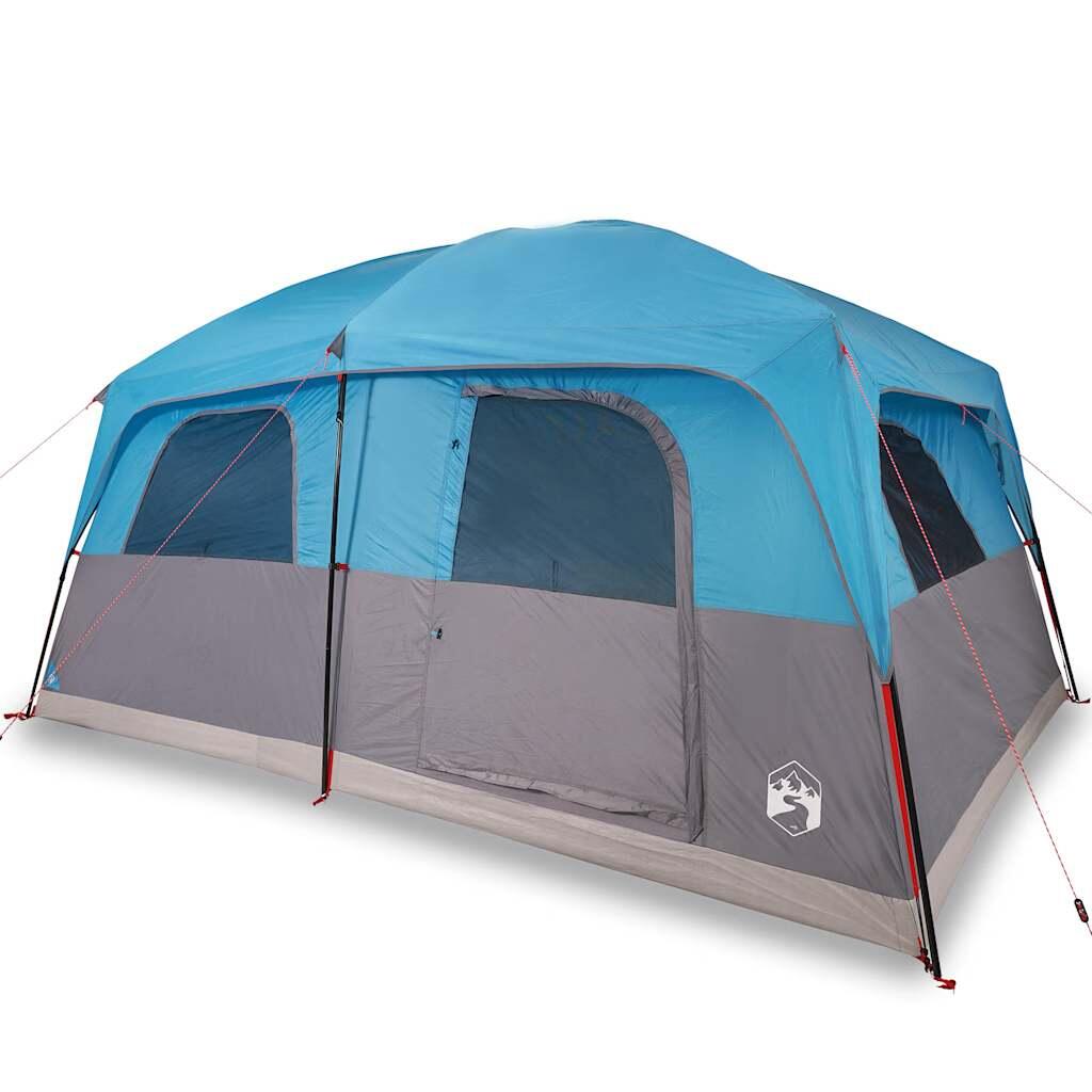 Tente familiale VidaXL imperméable 10 personnes bleue 2/7