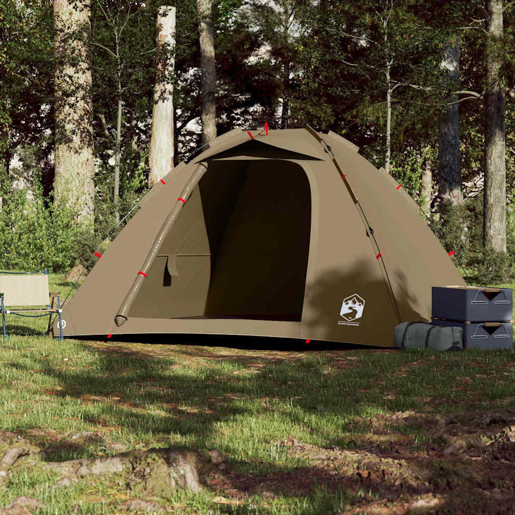 Tente VidaXL 4 Personnes à Libération Rapide - Vert Olive 3/7