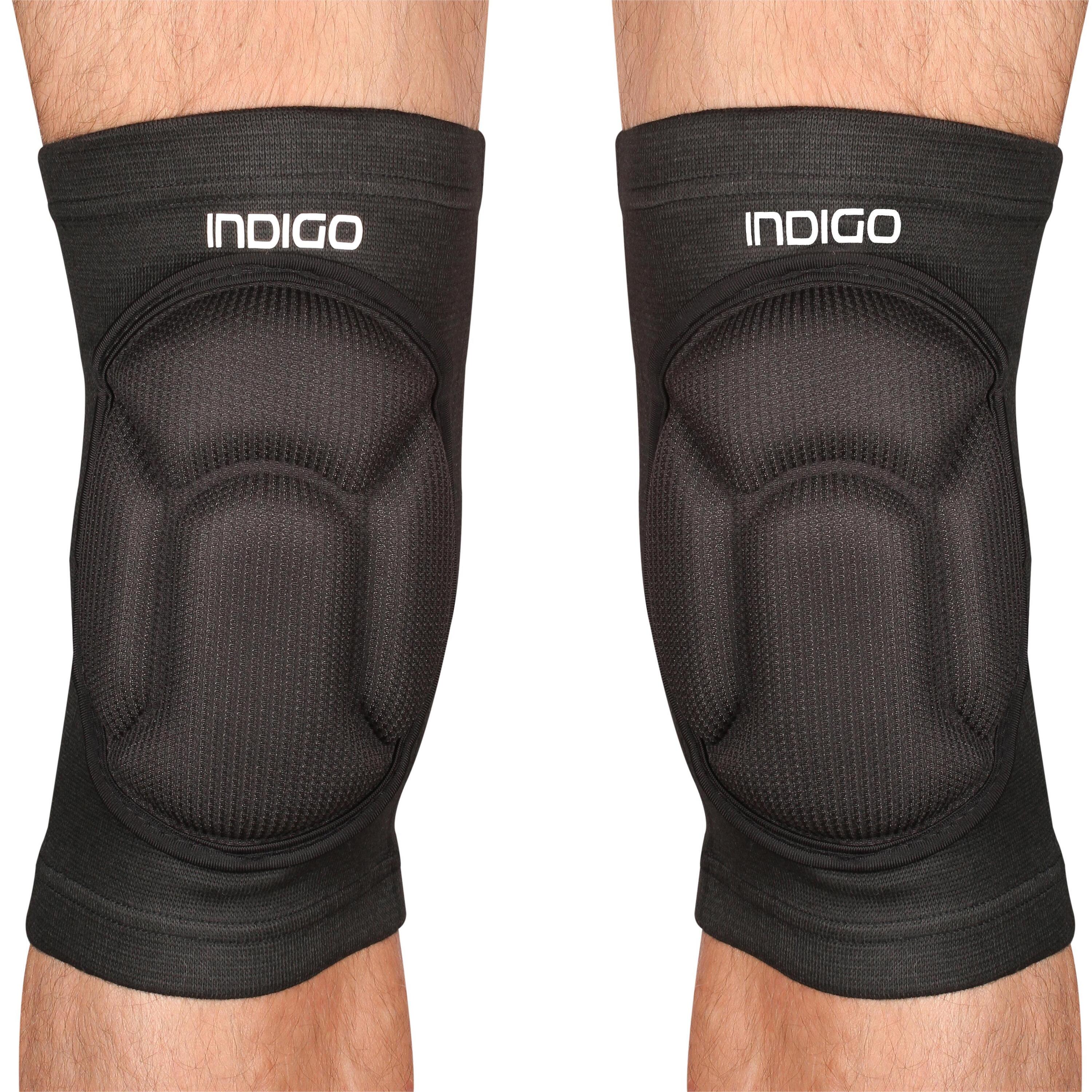 INDIGO SPORTS Rodilleras para Volleyball con Almohadilla Reforzada INDIGO Negro