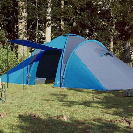 Tente familiale Vidaxl bleue 6 places imperméable