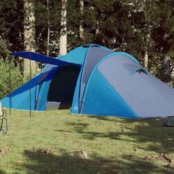 Tente Dome Vidaxl 6 Personnes Imperméable en Bleu