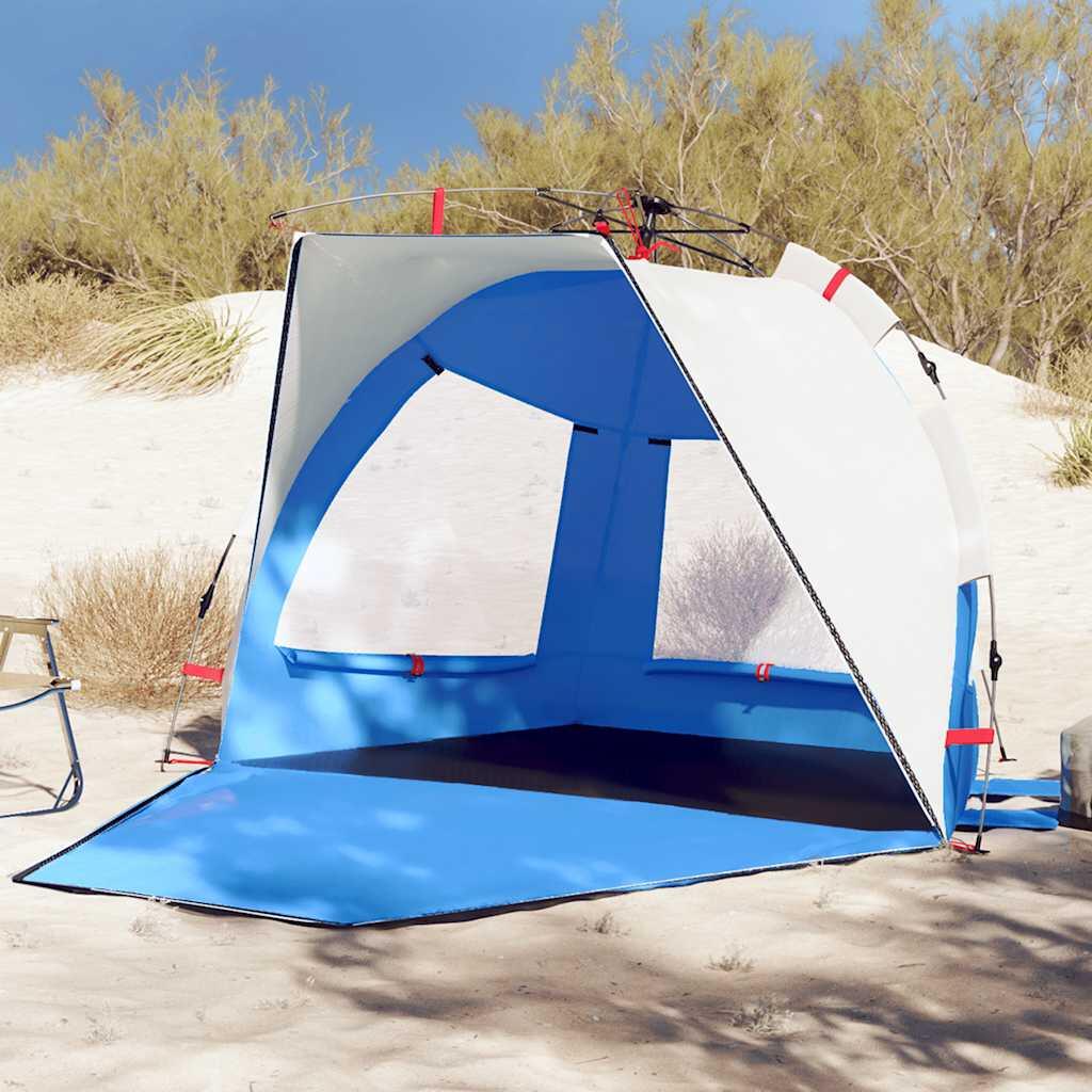 Vidaxl - Tente De Plage Imperméable Confortable Pour 2 Personnes - Bleu Azur - Tente - Bleu|incolore - 2 Places - Decathlon