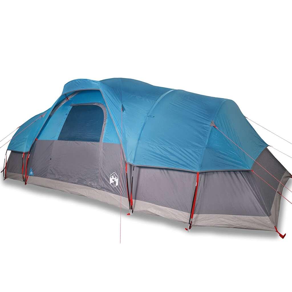 Tente dôme vidaxl 11 personnes bleue 2/7