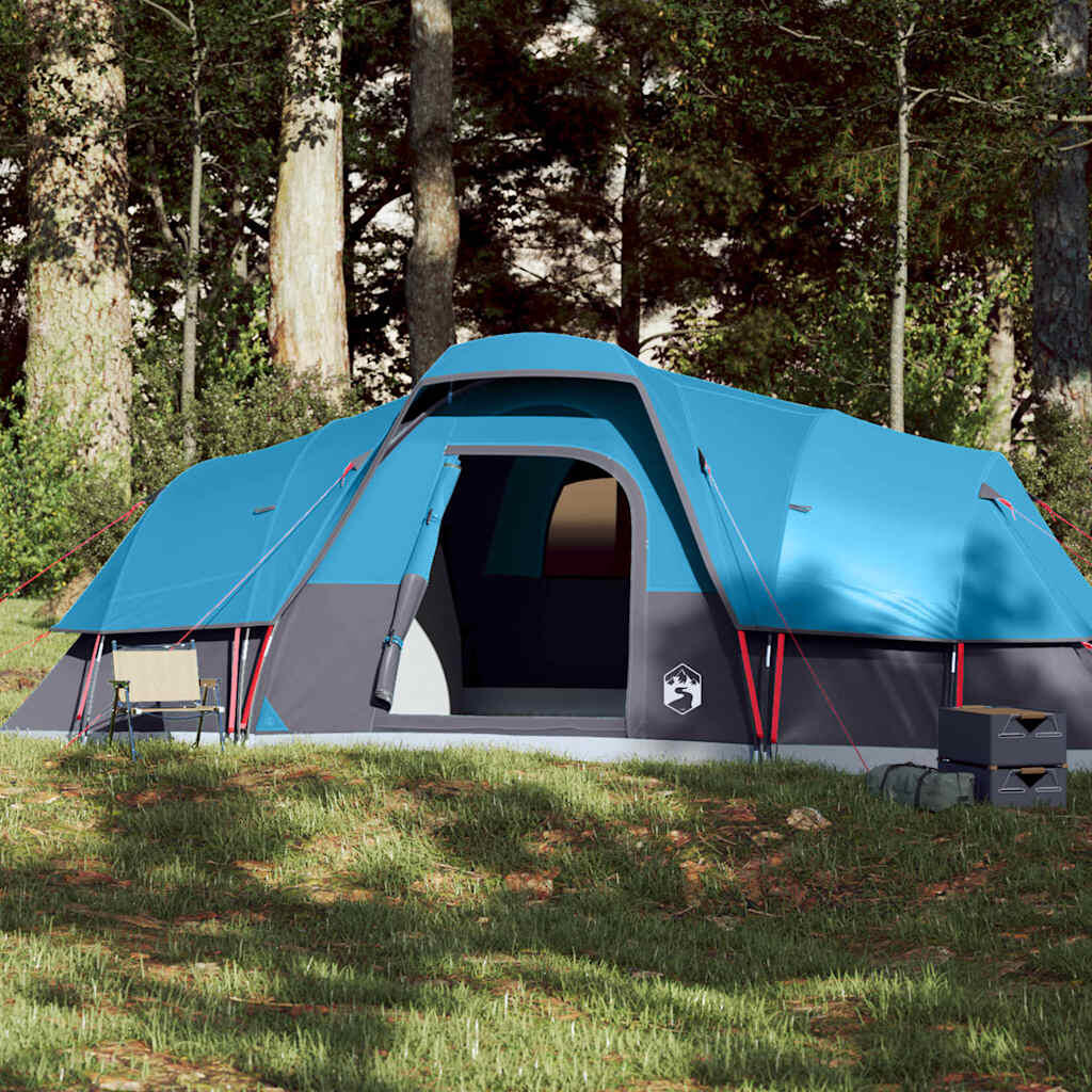 VidaXL Family Umbrella Tent for 11 People - Waterproof Blue