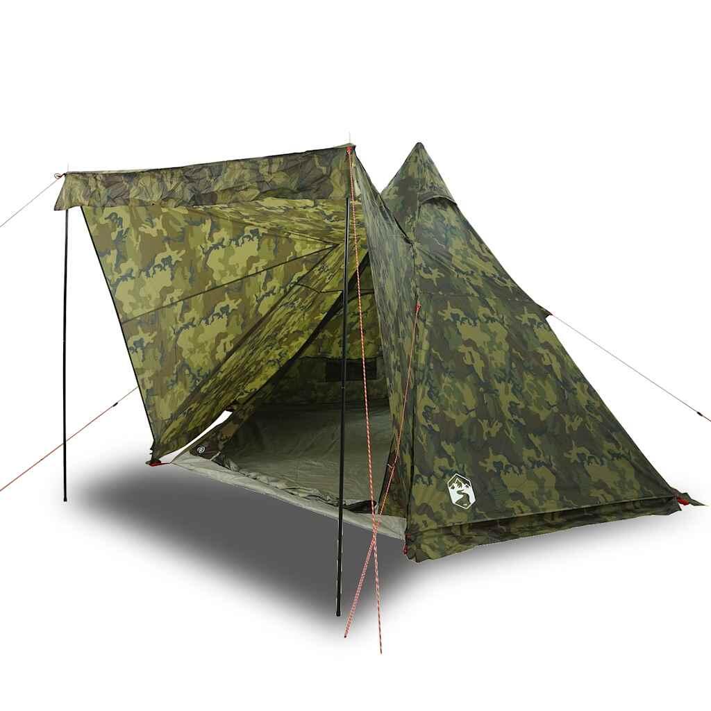 Vidaxl Tente Tipi 6 Personnes Camouflage - Étanche et Spacieuse 2/7