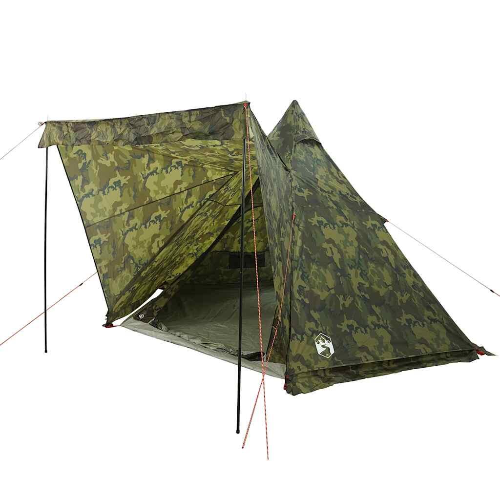 Vidaxl Tente Tipi 6 Personnes Camouflage - Étanche et Spacieuse 3/7