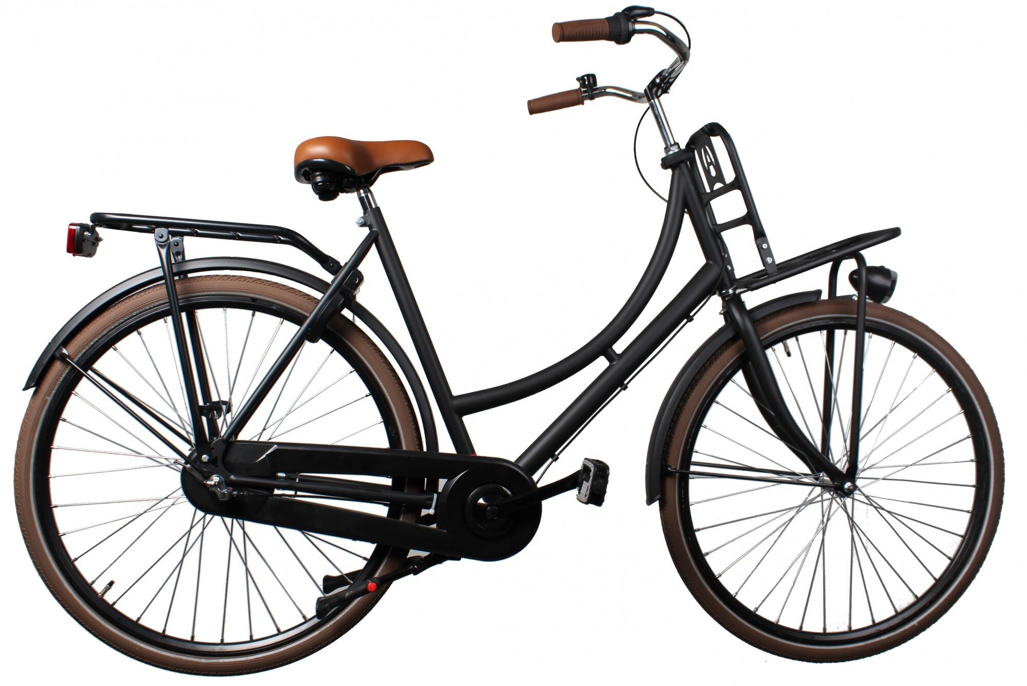 AVALON Avalon Transportfiets dames Pic-Up 28 Inch 50 cm Dames 3V Terugtraprem Matzwart