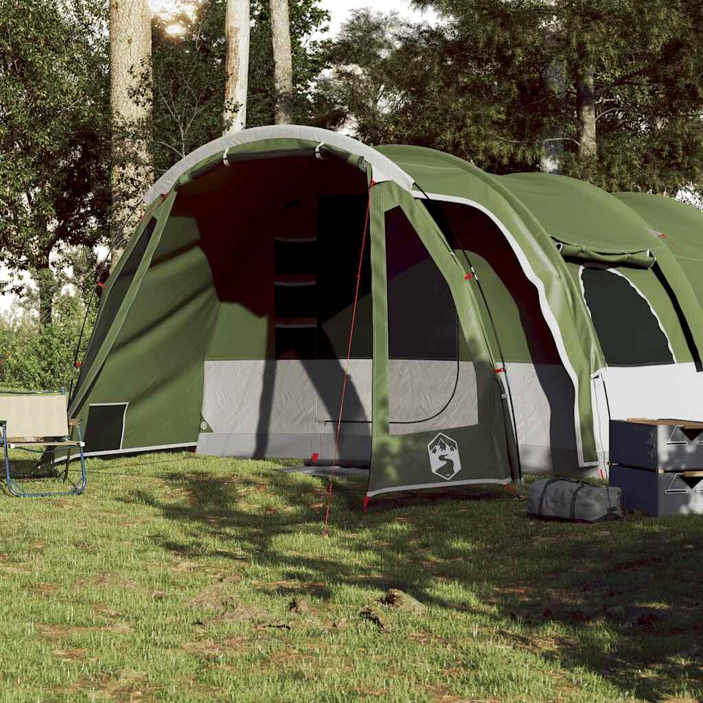 VidaXL Tunneltent voor 8 personen waterdicht groen 3/7