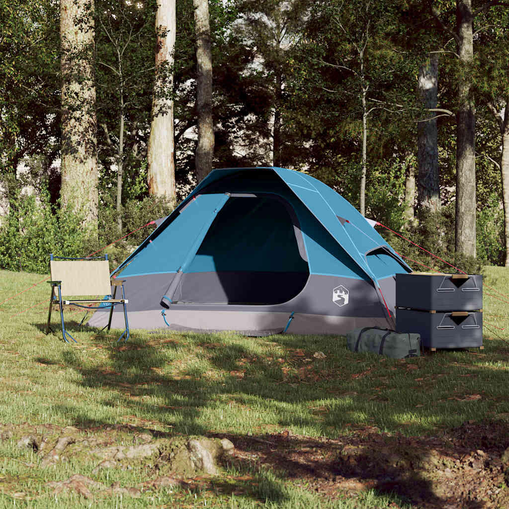 Waterdichte koepeltent voor 2 personen - blauw 3/7