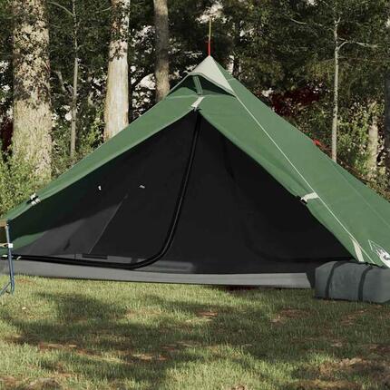 Tente Tipi Imperméable 1 Personne en Vert pour Campeurs Aventureux
