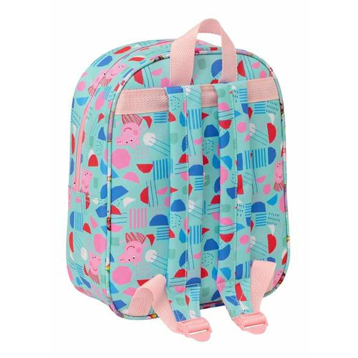 Zaino Scuola Peppa Pig Verde 2/3