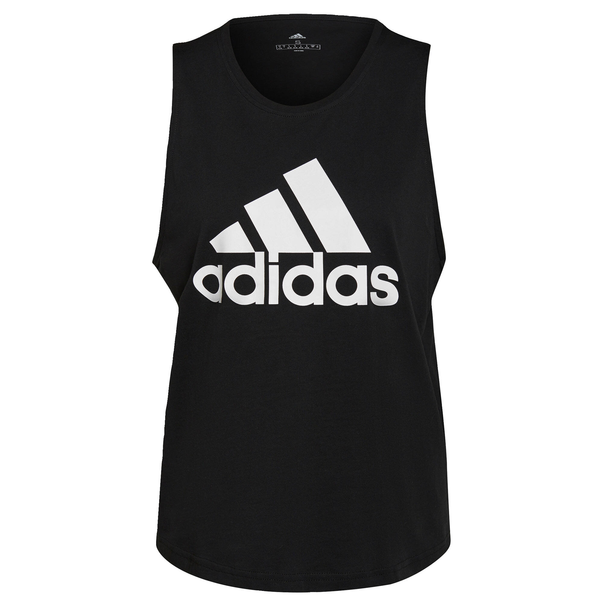 Adidas - Débardeur Essentials Big Logo - T-shirt Sans Manche - Blanc|noir - 40 M - Decathlon