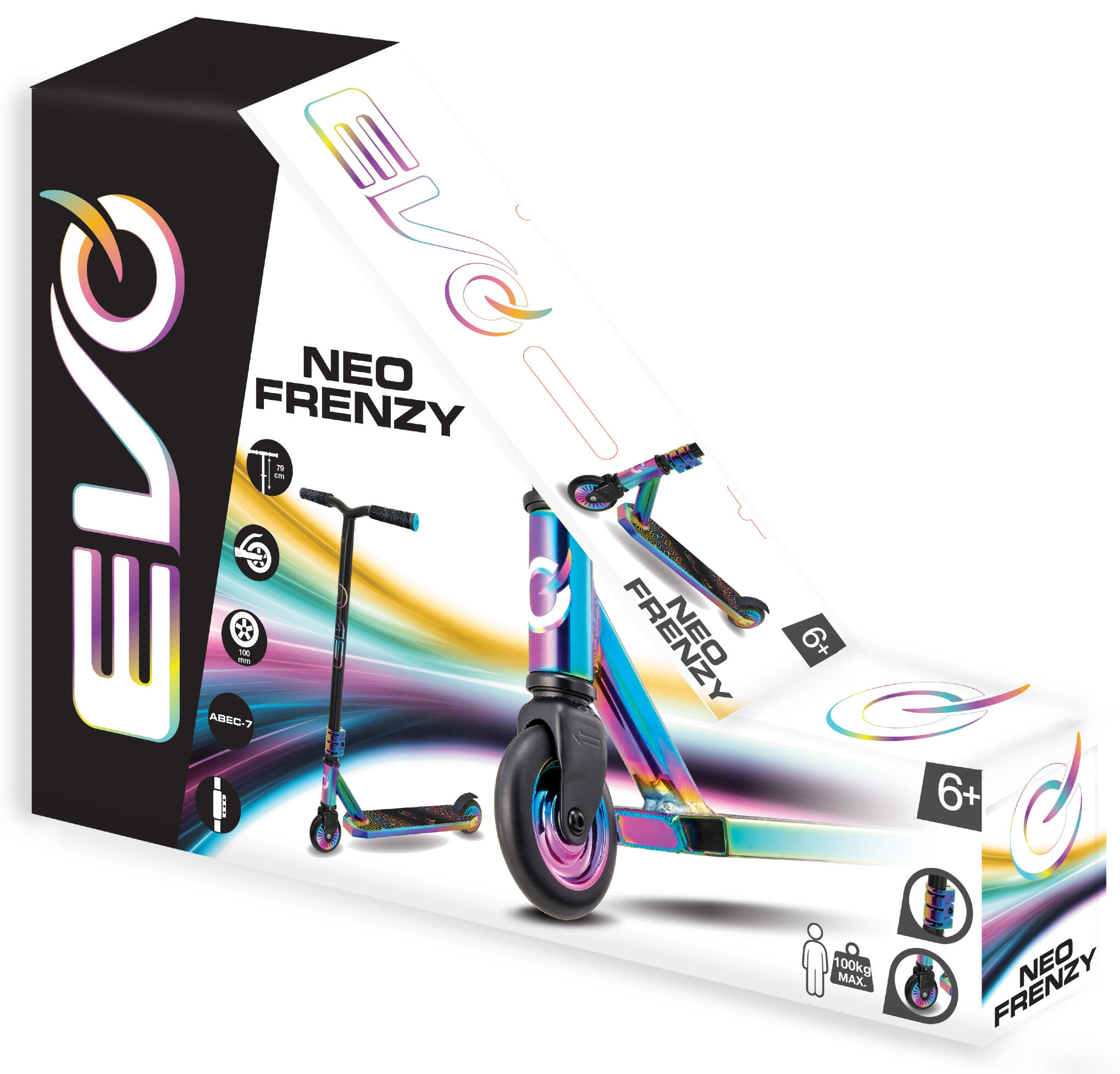 Hulajnoga wyczynowa dwukołowa dla dzieci Evo Neo-Frenzy Stunt Scooter 6/6