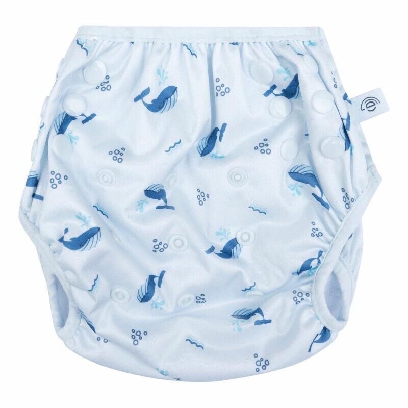 SWIM ESSENTIALS Swim Essentials Schwimmwindel waschbar weiß Wal Muster 0–3 Jahre