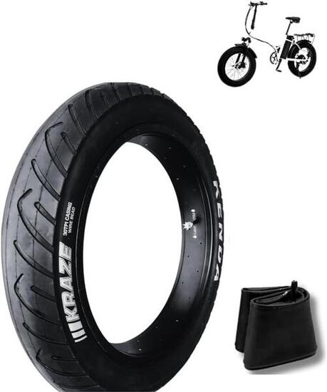 Copertoni 20x4.0 1/4 + camera pneumatico kenda 20 x 4.0 fat bike mtb 20" EV