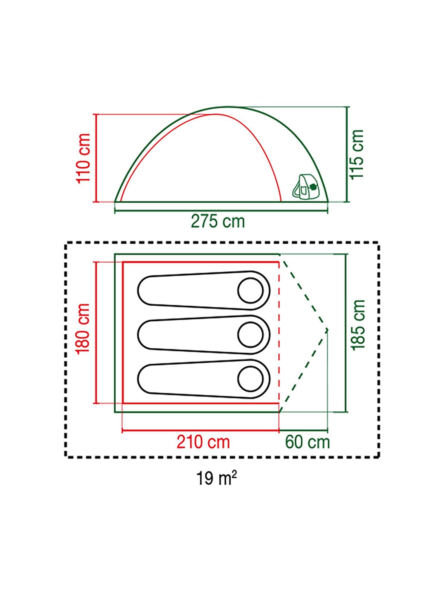 Coleman Darwin 3 — Tente dôme 3 personnes, compacte et légère 2/5