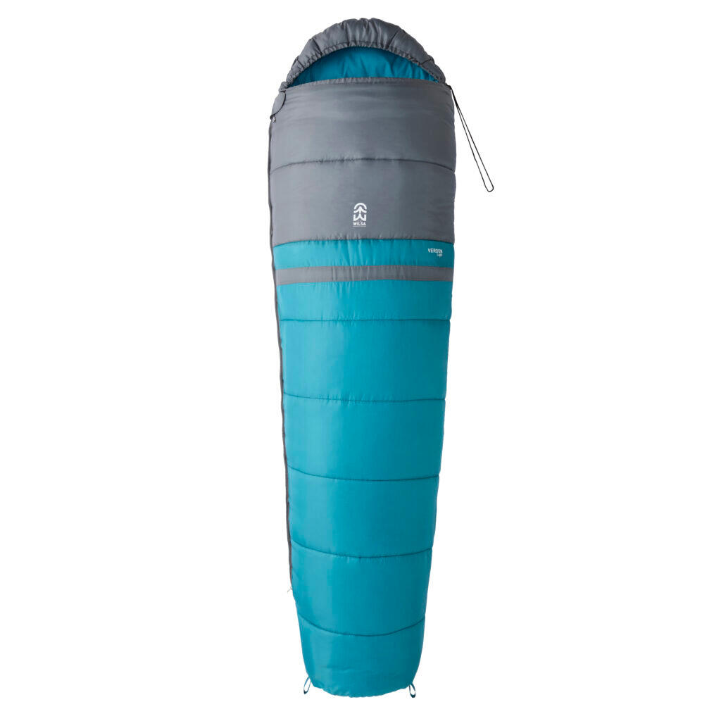 Wilsa Outdoor - Sac De Couchage Loisir Verdon Light Gris Et Bleu - Sac De Couchage - Gris - Decathlon