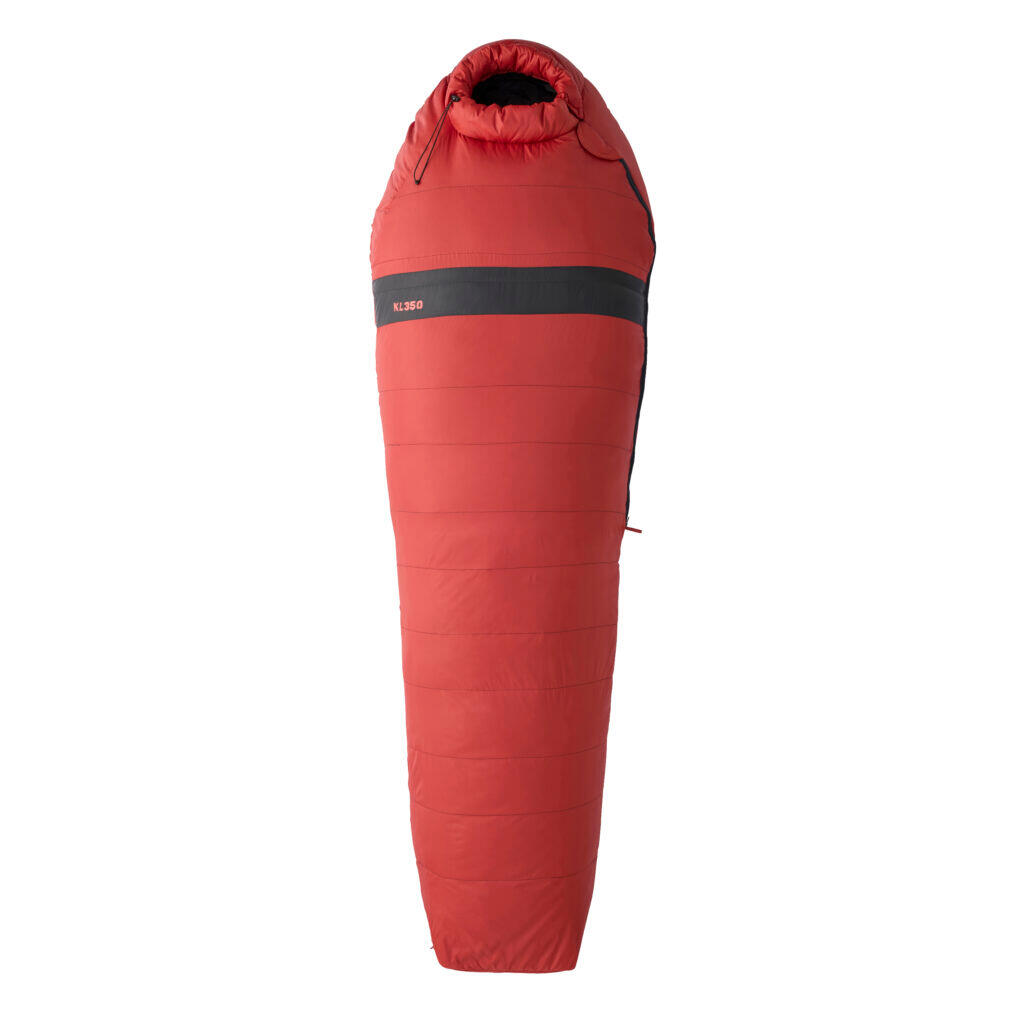 Wilsa Outdoor - Sac De Couchage Duvets Kl 350 Rouge Droit - Sac De Couchage - Rouge - Decathlon