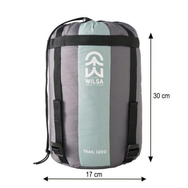 Sac de Couchage Light Trail 1200 Gris et vert 4/5