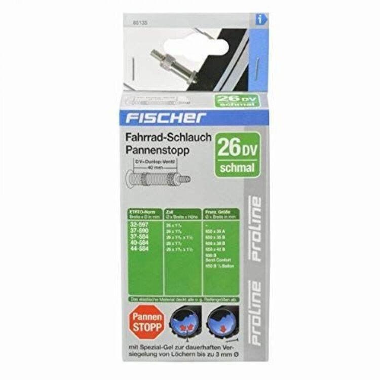 FISCHER Camera d'aria stretta con valvola dunlop Fischer 26