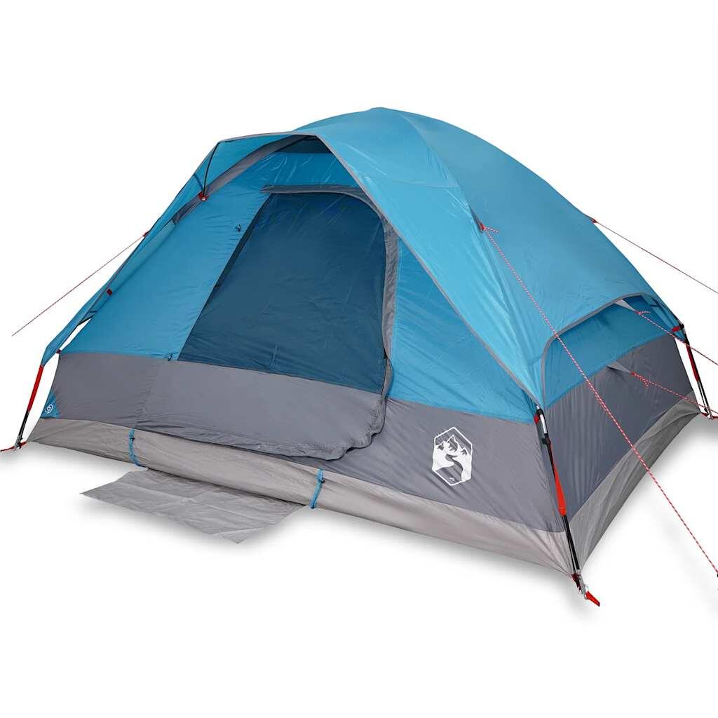 Vidaxl Carpa Domo de 4 Personas - Impermeable y Ligera Azul 2/7
